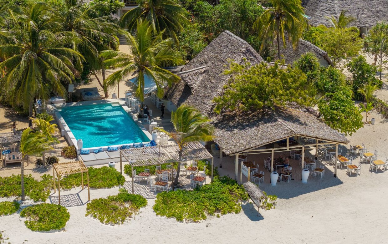 Sharazad boutique hotel Zanzibar zwembad strand
