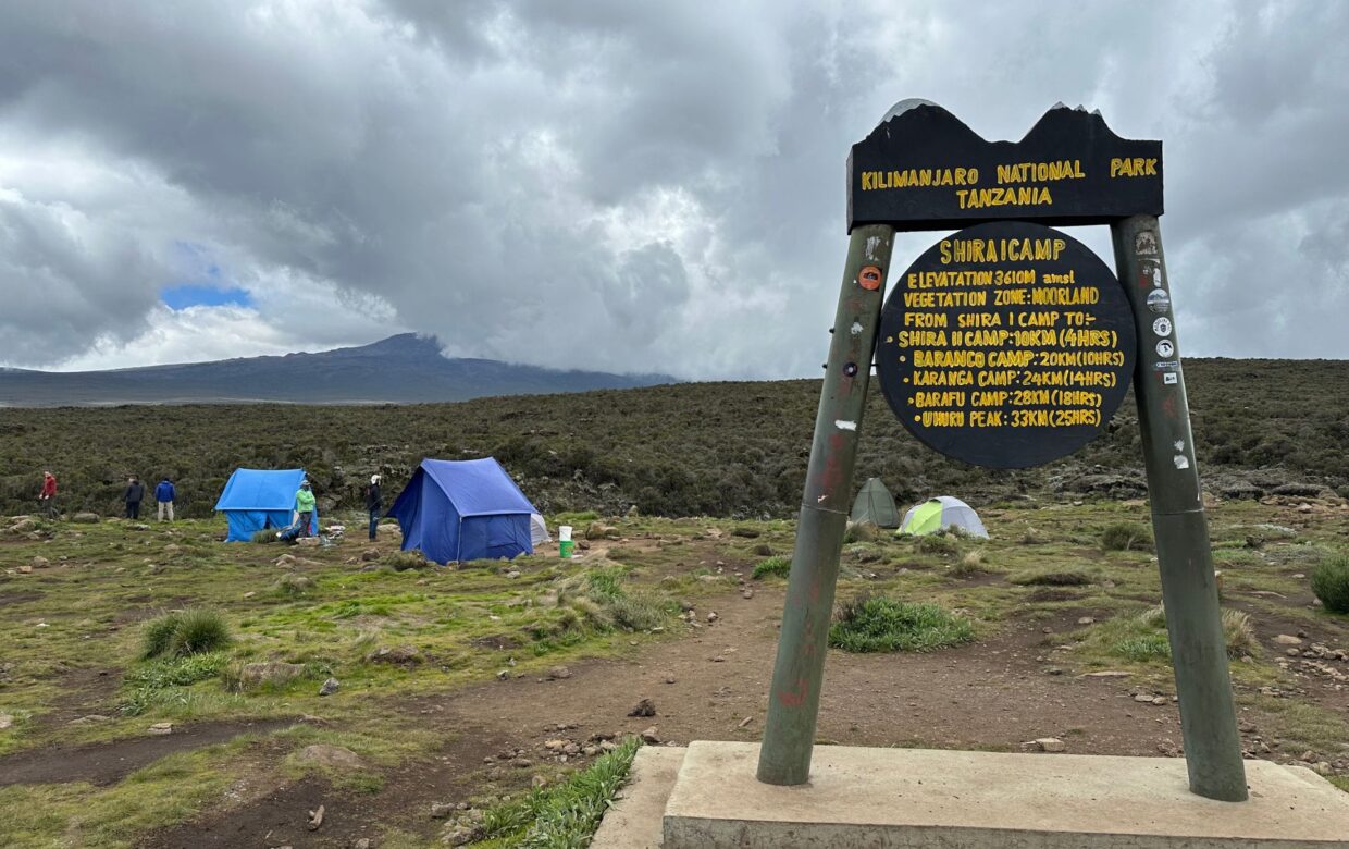 Shira I camp Lemosho route Kilimanjaro - Explore Tanzania