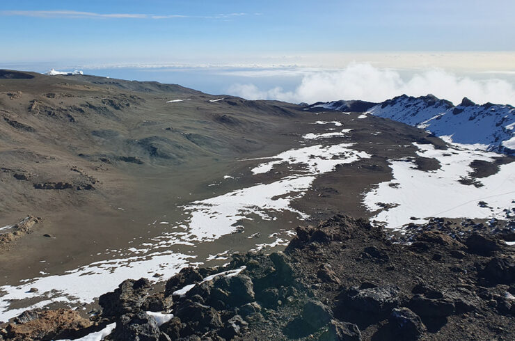 One of the highest points of the Kilimanjaro